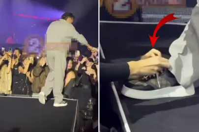 Konsere damga vuran an! Kenan Doğulu, hayranına ayakkabısının bağcıklarını bağlattı